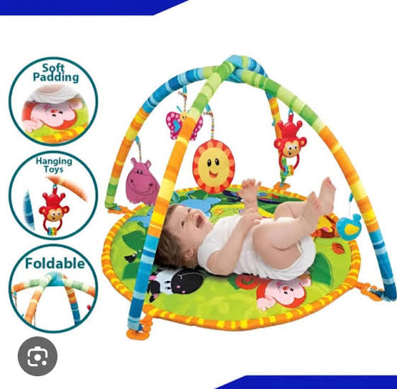 Baby Play Mat with Hanging Rattles – Soft & Interactive Infant Activity Gym... - Image 4